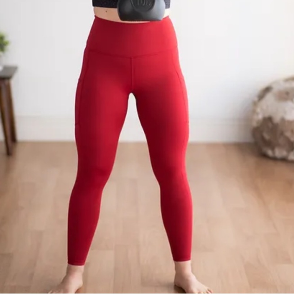 Love Her Slimming Red Amor Compression Leggings